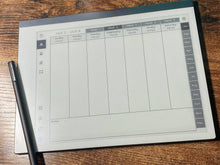 Load image into Gallery viewer, 2022 Planner Landscape Booklet | reMarkable 1 and 2 compatible templates - PDF with Hyperlinks for easy navigation
