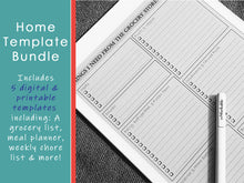 Load image into Gallery viewer, Home Organization Template Bundle