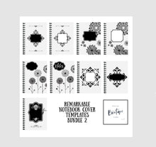 Load image into Gallery viewer, reMarkable | Notebook CoverTemplates - bundle 2 for your reMarkable 1 or 2 tablet