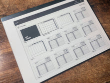 Load image into Gallery viewer, 2022 Planner Daily Scheduler Landscape Booklet | reMarkable 1 and 2 compatible templates - PDF with Hyperlinks for easy navigation
