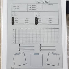 Load image into Gallery viewer, Month Fitness Tracker Template e-ink