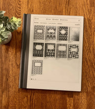 Load image into Gallery viewer, reMarkable 1 & 2 | Notebook CoverTemplates - bundle 4 for your reMarkable 1 or 2 tablet (1872x1404 resolution)