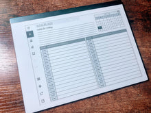 Load image into Gallery viewer, 2022 Planner Daily Scheduler Landscape Booklet | reMarkable 1 and 2 compatible templates - PDF with Hyperlinks for easy navigation