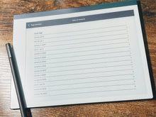 Load image into Gallery viewer, 2022 Planner Landscape Booklet | reMarkable 1 and 2 compatible templates - PDF with Hyperlinks for easy navigation