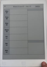 Load image into Gallery viewer, 2021 Pre Dated Daily, Monthly, Weekly Planner 8 am - 6:30 pm (PDF)