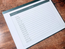 Load image into Gallery viewer, 2022 Planner Daily Scheduler Landscape Booklet | reMarkable 1 and 2 compatible templates - PDF with Hyperlinks for easy navigation