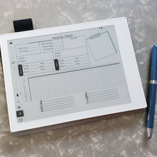 Load image into Gallery viewer, Month Fitness Tracker Template e-ink