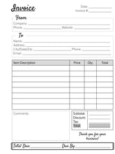 Load image into Gallery viewer, Small Business Forms (left-handed) Bundle