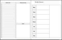 Load image into Gallery viewer, 7 Day Weekly Planner