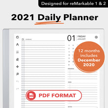 Load image into Gallery viewer, 2021 Daily Calendar