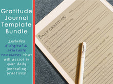 Load image into Gallery viewer, Gratitude Journal Template Bundle