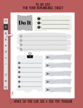 Load image into Gallery viewer, reMarkable | To Do List template - Do It - combo task list
