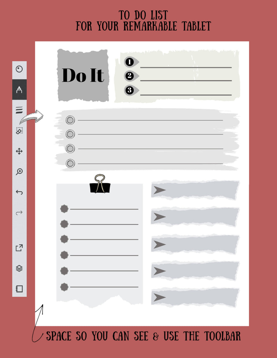reMarkable | To Do List template - Do It - combo task list – YouMarkable
