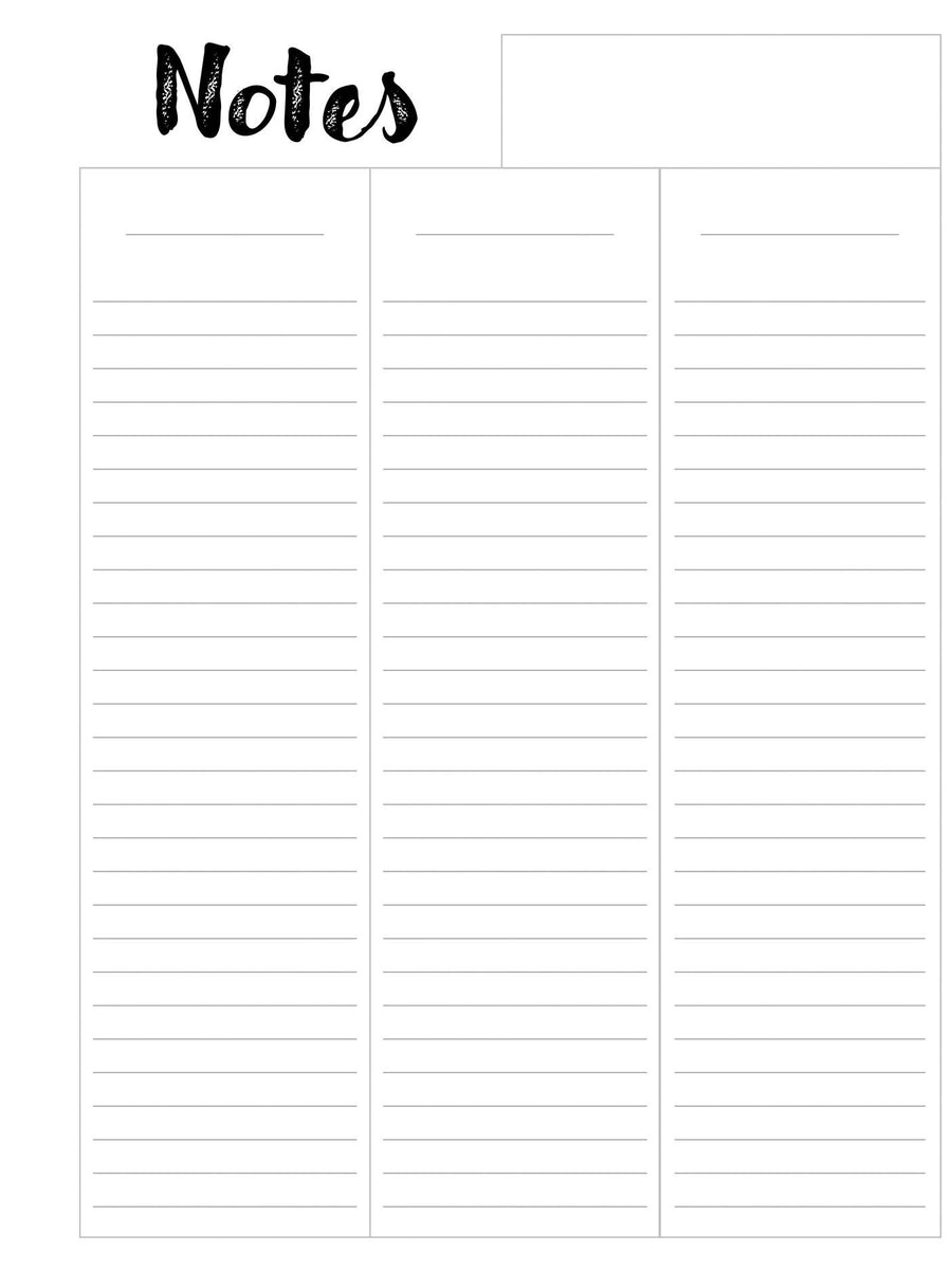 Notes Template Bundle – YouMarkable