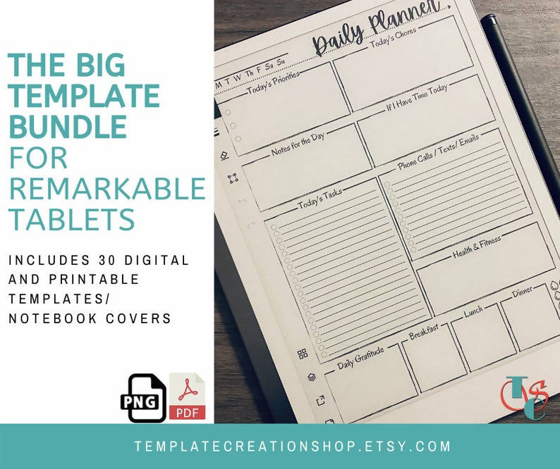 Big Template Bundle - Over 30 Templates and Notebook Covers
