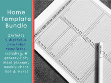 Load image into Gallery viewer, Home Organization Template Bundle
