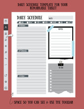 Load image into Gallery viewer, reMarkable | Daily Schedule Template
