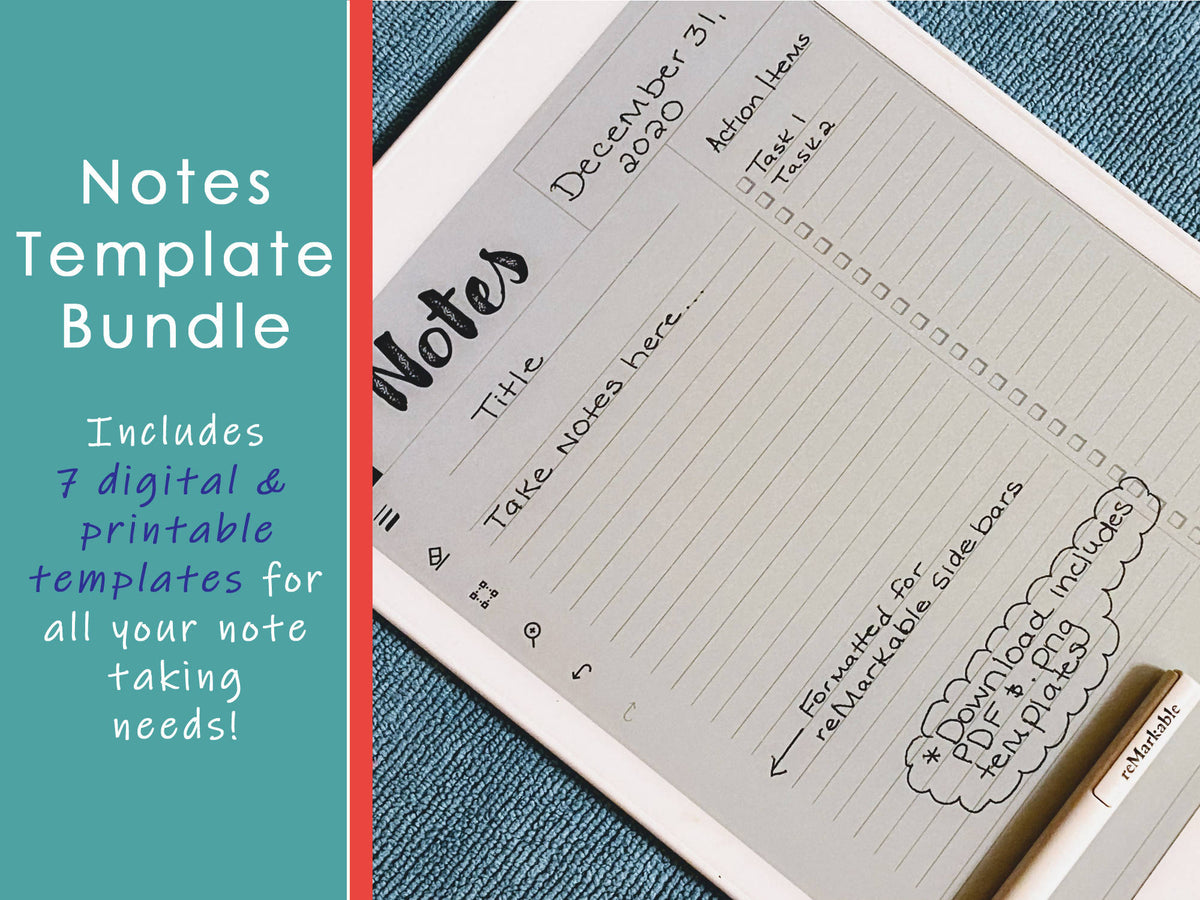 Notes Template Bundle – YouMarkable
