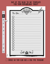 Load image into Gallery viewer, reMarkable | Day of the Dead - To Do List template

