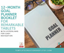 Load image into Gallery viewer, 12-Month Blank Date Goal Planning Booklet

