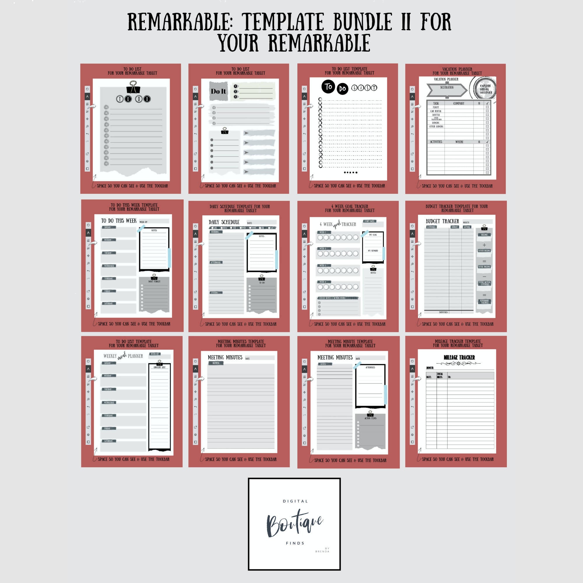 Awesome reMarkable Templates (Free & Paid)