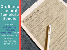 Load image into Gallery viewer, Gratitude Journal Template Bundle

